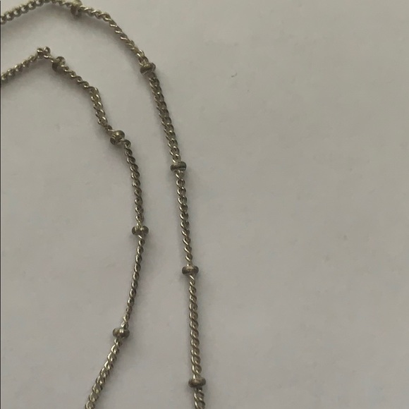 Fossil Sterling Silver and Cubic Zirconia Necklace - Picture 3 of 4